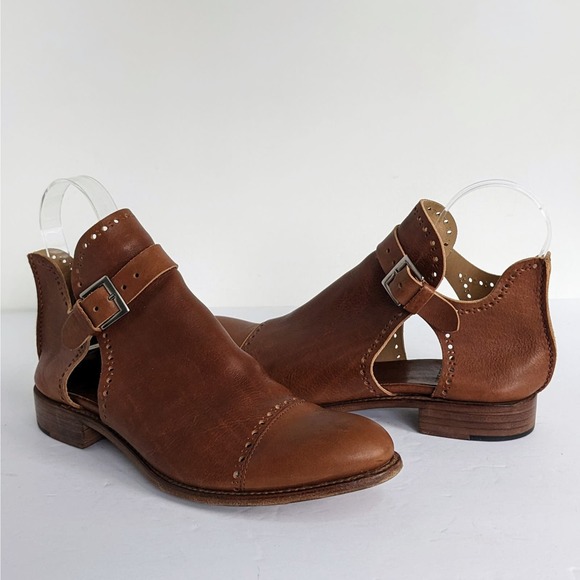 The Office of Angela Scott Shoes - The Office of Angela Scott Shoes Mr. Ed Cutout Oxfords Womens EU 40 Brown Buckle